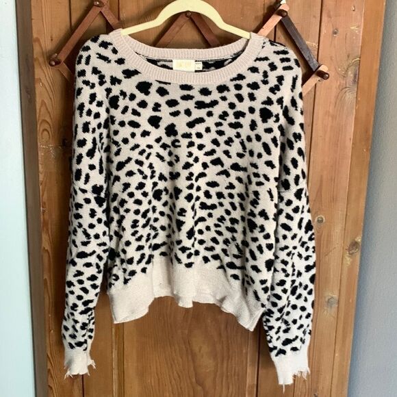 Nation leopard print alpaca pullover sweater - Picture 1 of 7